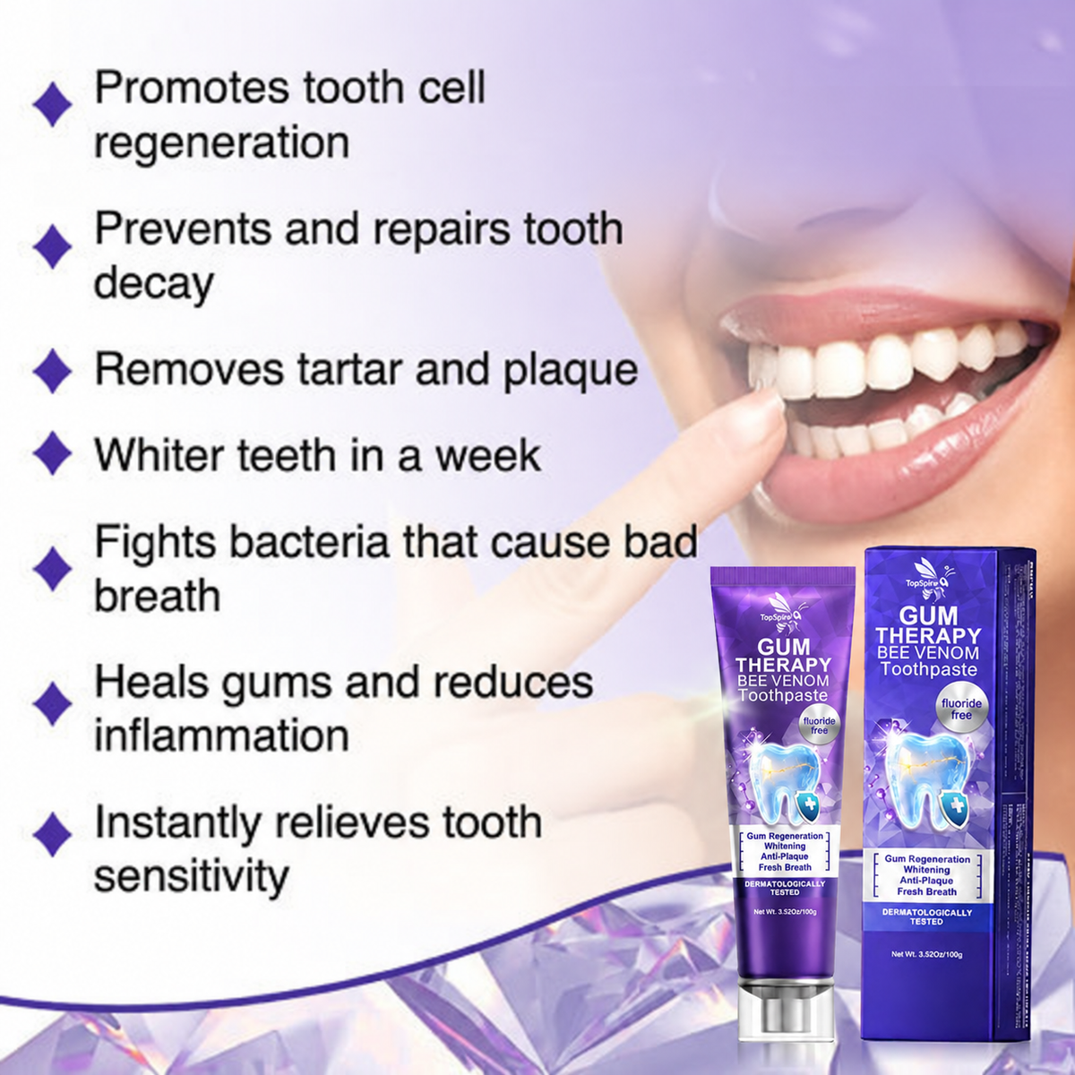 TopSpire® VioCore Bee Venom Dental Treatment Toothpaste