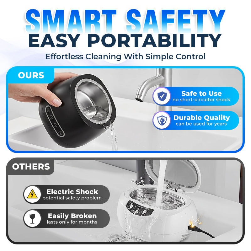 ⭐️TopSpire® 25W Deep Cleaning Denture Ultrasonic Cleaner for Retainers, Mouth Guards, Aligner