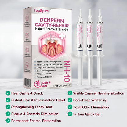 🔥TopSpire® DenPerm Cavity-Repair Natural Enamel Filling Gel