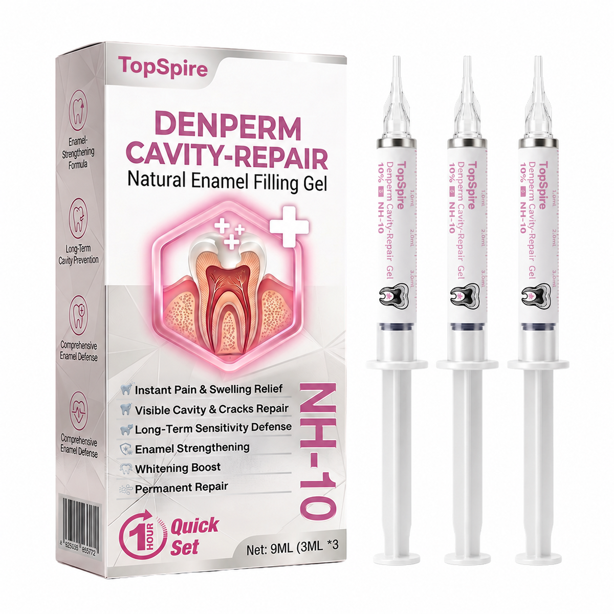 🔥TopSpire® DenPerm Cavity-Repair Natural Enamel Filling Gel