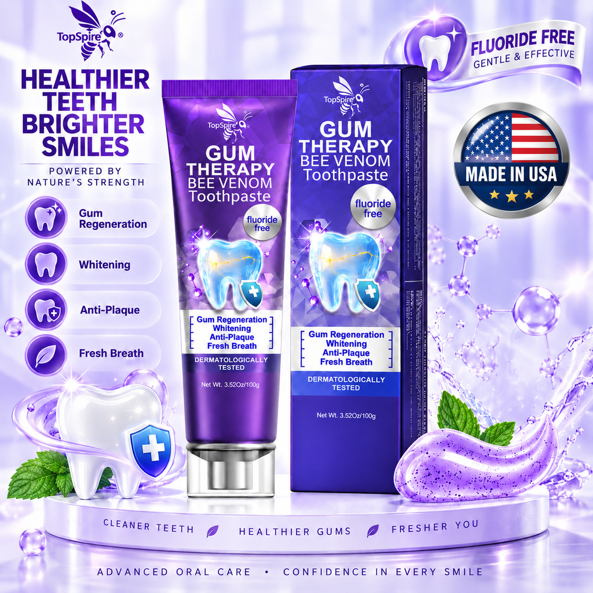 TopSpire® VioCore Bee Venom Dental Treatment Toothpaste