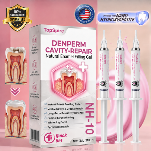 🔥TopSpire® DenPerm Cavity-Repair Natural Enamel Filling Gel