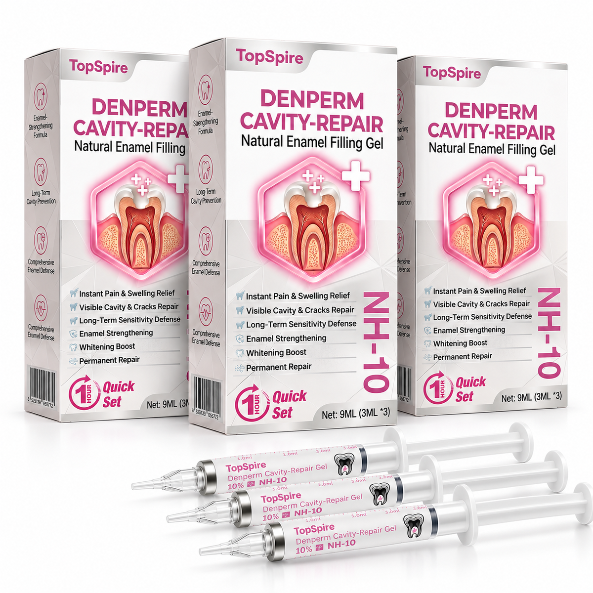 🔥TopSpire® DenPerm Cavity-Repair Natural Enamel Filling Gel